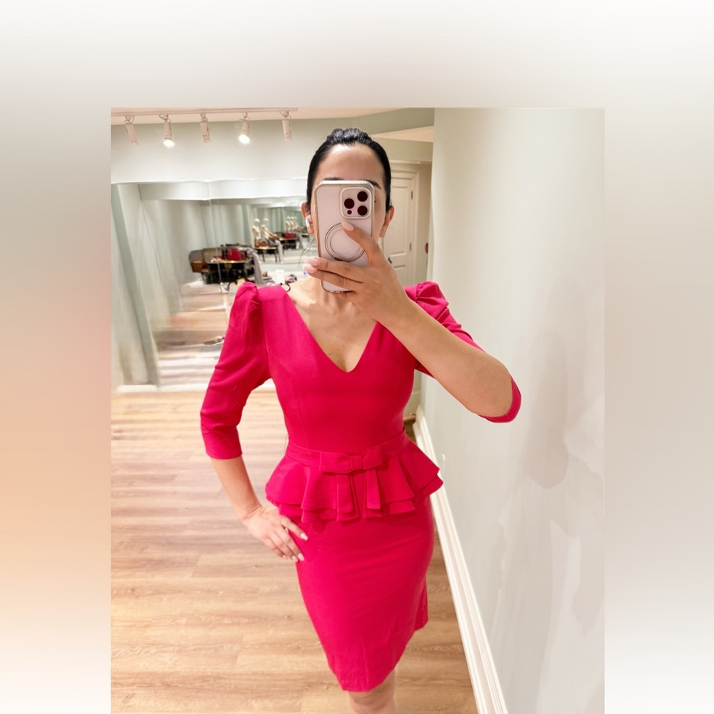 NWT Dress with a pink bow belt.